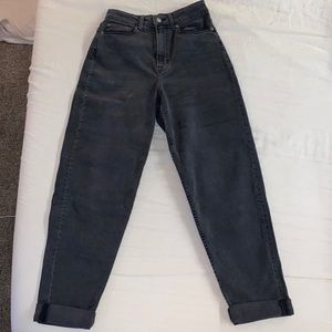 H&M Denim Black Boyfriend Jeans (High Waisted)